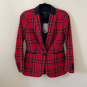 NWT✨ J. Crew holiday plaid blazer - 00